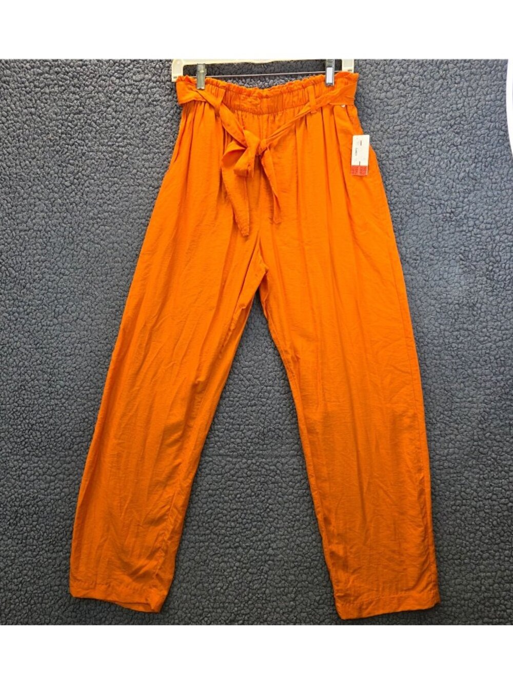Vintage Lord Isaacs Paper Bag Pants 12 Orange Vibrant Retro Rockabilly Colorful